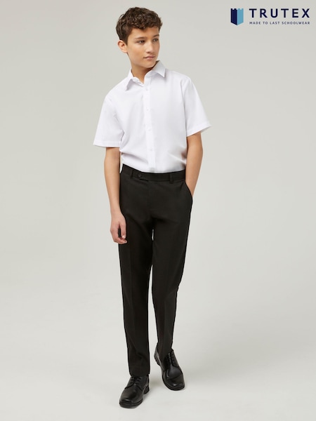 Trutex Senior Boys Slim Leg Charcoal School Trousers (B49300) | €36 - €40