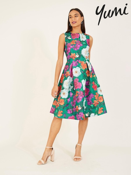 Yumi Floral Skater Dress (B49349) | €102