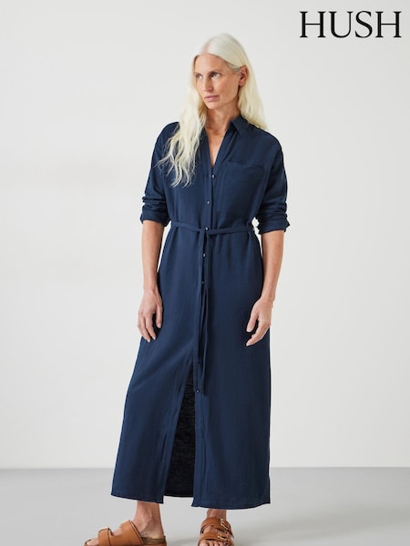 Hush Florence Maxi Shirt Dress (B49412) | 394 LEI