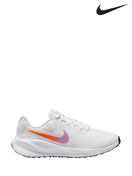 Nike Orange/White Revolution 7 Road Running Trainers (B49499) | €51