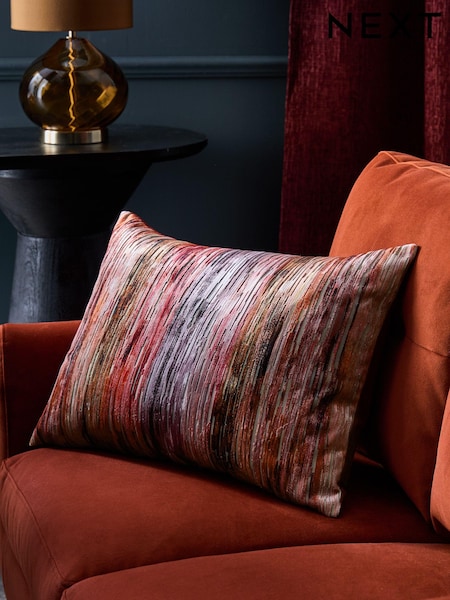 Haze Velvet Stripe Cushion (B49653) | ‏111 د.إ.‏