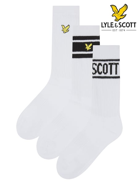 Lyle & Scott Cotton Boys Clint Sports Socks 3 Pack (B49667) | 16 €