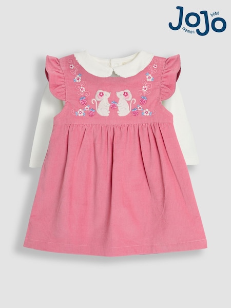 JoJo Maman Bébé Embroidered Baby Dress & Body Set (B49685) | 51 €