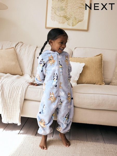 Blue Bluey License Fleece All-In-One (2-10yrs) (B49744) | €33 - €39