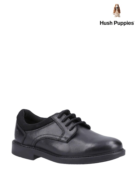 Hush Puppies Senior Tommy Black Shoes (B49795) | €71