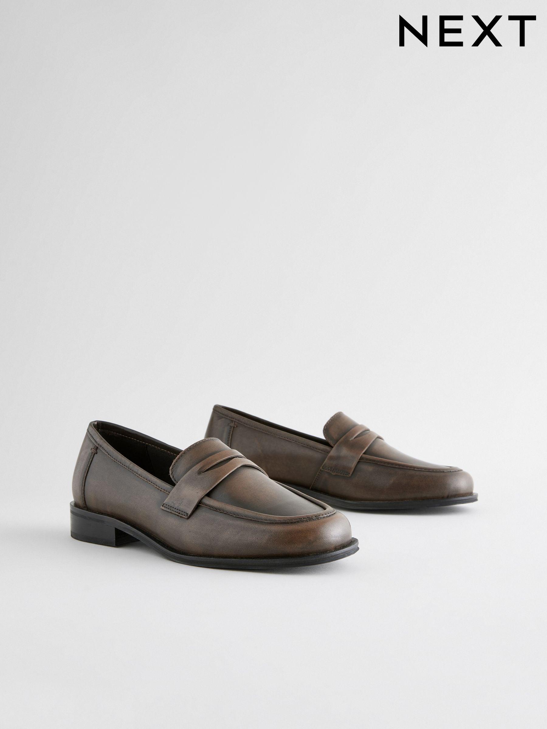 Next leather loafers top