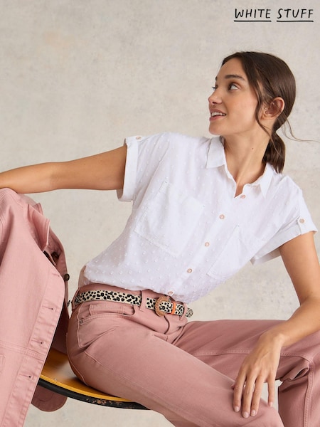 White Stuff White Organic Cotton Ellie Shirt (B49834) | ₪258