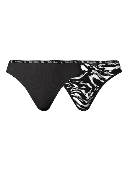 Calvin Klein Black Modern Thongs 2 Pack (B49855) | €22