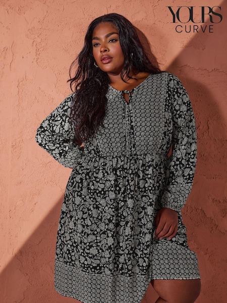 Yours Curve Black Smock Dress (B49891) | €44