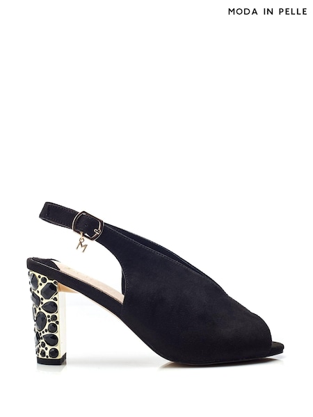Moda In Pelle Melonia Peep Toe Jewelled Heel Sandals (B49914) | AED259