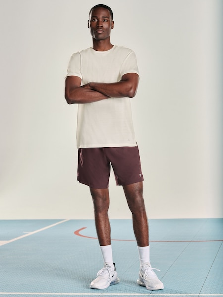 Burgundy Red 7 Inch Active Gym Sports Shorts (B50094) | €23
