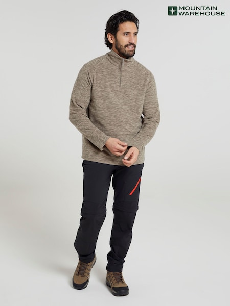 Mountain Warehouse Brown Mens Snowdon Micro Fleece (B50167) | R$ 215