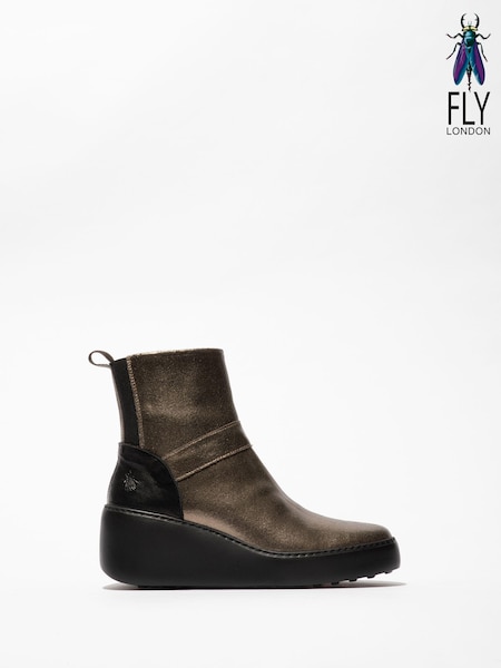 Fly London Gold Doxe Ankle Boots (B50196) | R$ 1,430