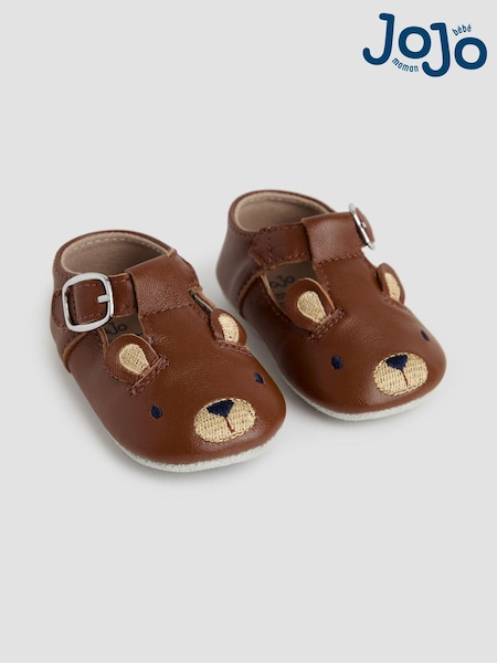 JoJo Maman Bébé Classic Leather Bear Pre Walker Shoes (B50318) | 36 € - 38 €