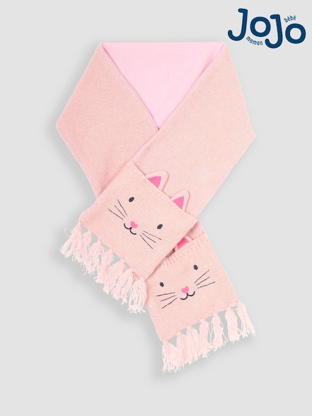 JoJo Maman Bébé Pink Pretty Mouse Scarf (B50364) | €26