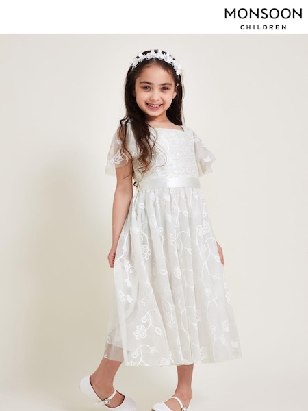 Monsoon Natural Embellished Truth Dress (B50446) | €31 - €39