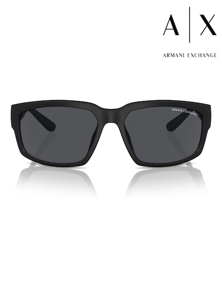 Armani Exchange Ax4142Su Rectangle Polarised Black Sunglasses (B50476) | €129