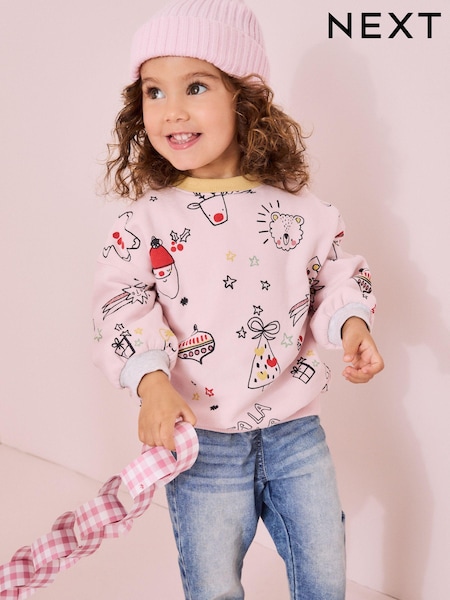 Christmas Sweatshirt (3mths-7yrs) (B50638) | € 6 - € 8