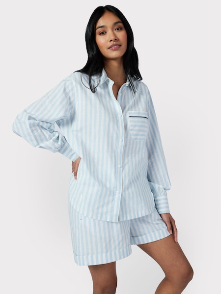 Chelsea Peers Poplin Stripe Long Sleeve Pyjama Shirt (B50797) | 38 €