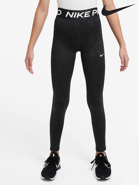 Nike Black Pro Dri-FIT Printed Leggings (B50877) | €44