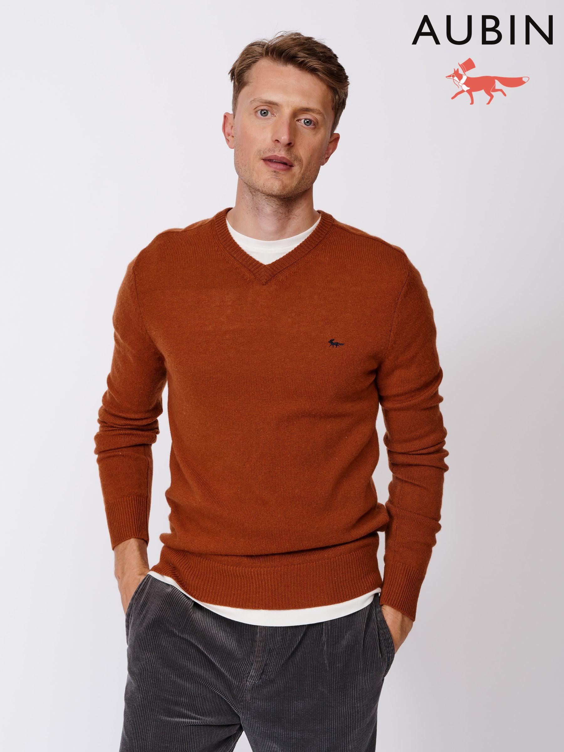 Orange Plain V Neck Jumpers Next Luxembourg