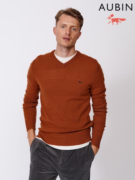 Aubin Eastbourne V-Neck Wool Jumper (B50932) | €53