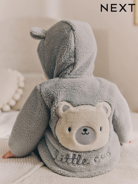 Grey Bear Cosy Borg Fleece Baby Jacket (B50980) | €25 - €26