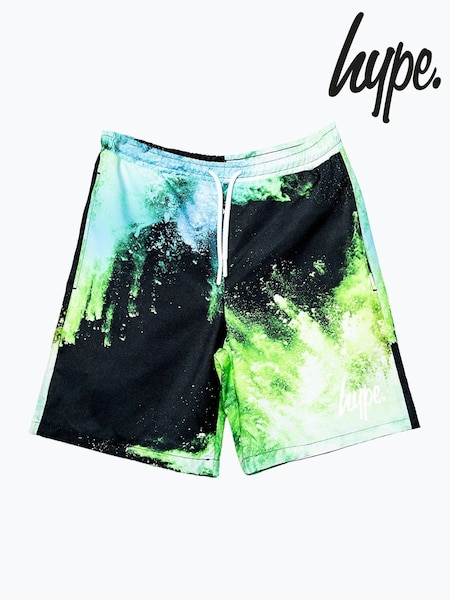 Hype. Boys Multi Chalk Dust Black Swim Shorts (B50996) | 15 610 Ft