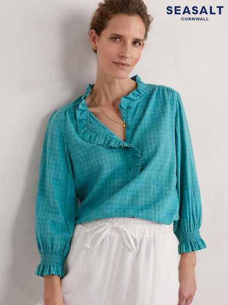 Seasalt Cornwall Green Feather Star Shirt (B51093) | AED139