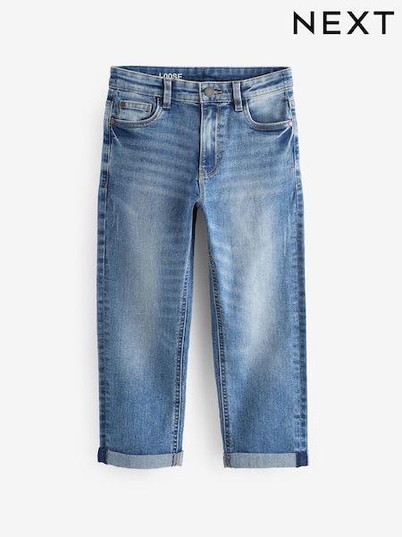 Blue Acid Wash Loose Fit Stretch Jeans (3-17yrs) (B51252) | R$ 120 - R$ 165