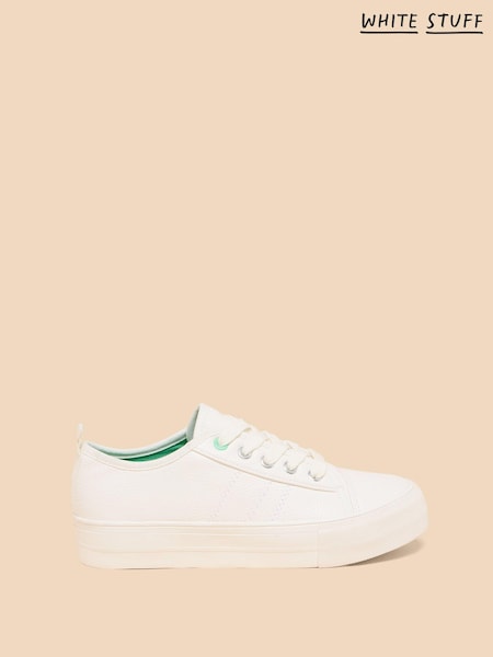 White Stuff Natural Pippa Flatform Trainers (B51351) | €27