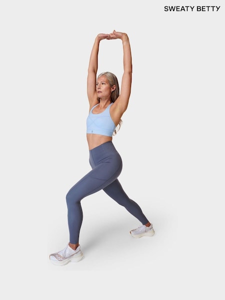 Sweaty Betty Endless Blue Full Length Power UltraSculpt High Waist Workout Leggings (B51409) | €56
