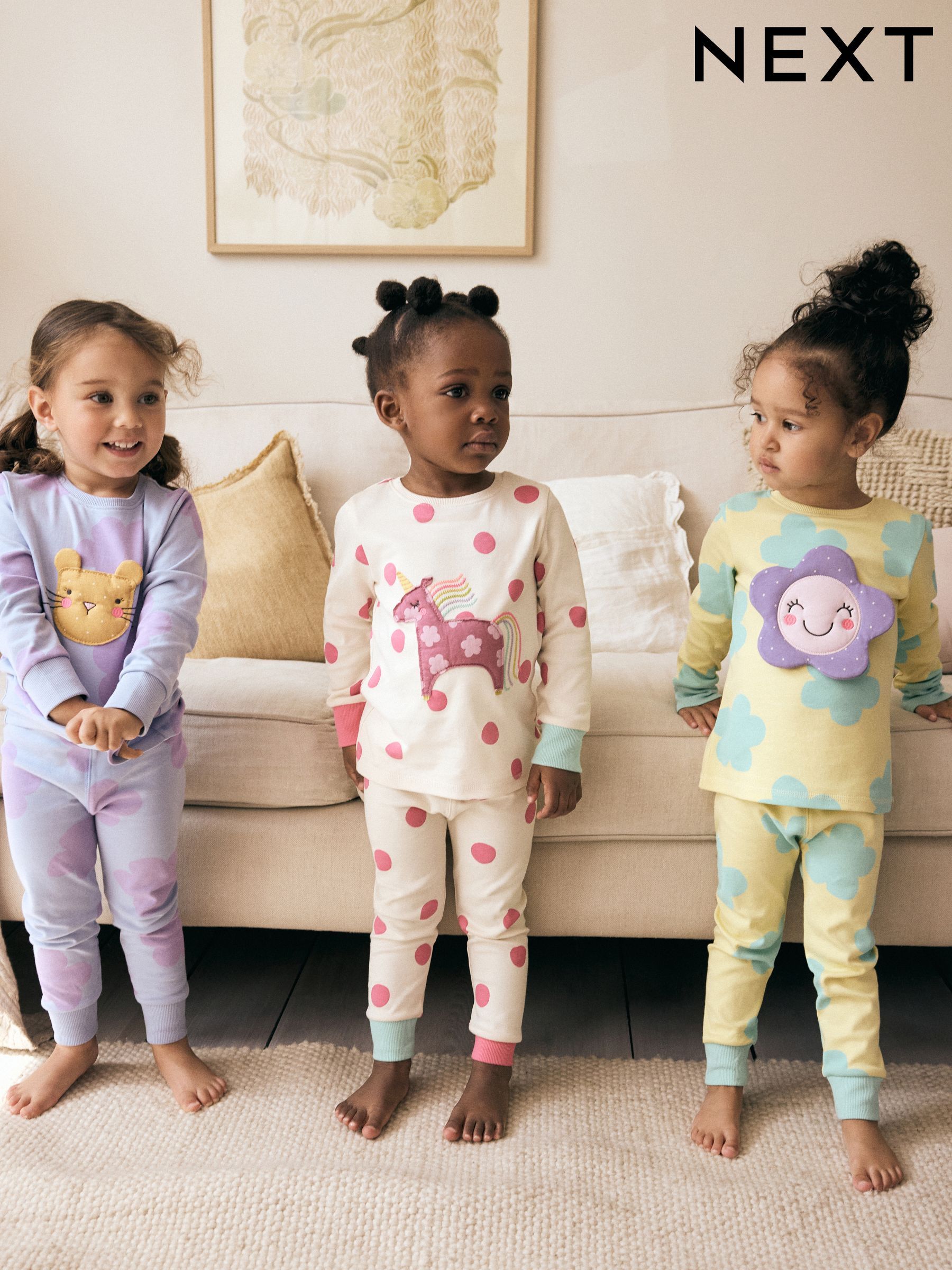 Girls Pyjamas Blue Print Nightwear Next Singapore
