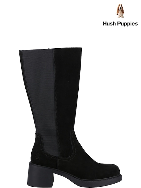 Hush Puppies Arabella Black Long Boots (B51538) | €72