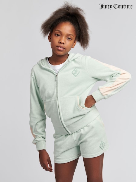 Juicy Couture Girls Towelling Zip Through Hoodie (B51572) | 250 LEI - 300 LEI