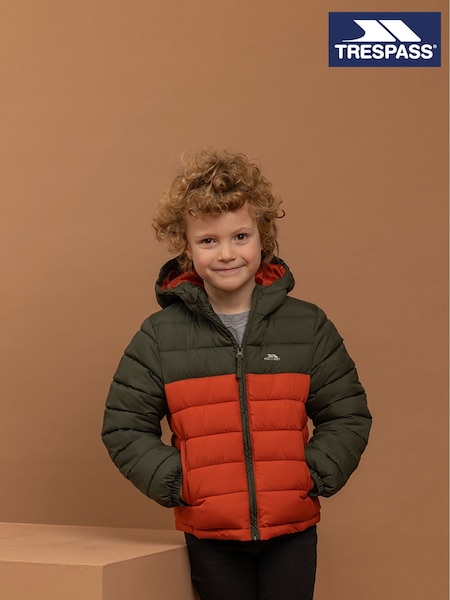 Trespass Kids Green Oskar Padded Jacket (B51611) | AED146