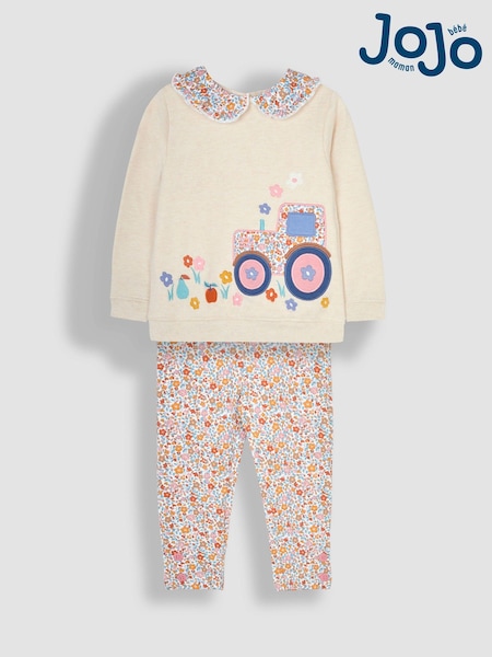 JoJo Maman Bébé Appliqué Sweatshirt and Leggings Set (B51624) | 48 €