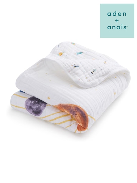 White - Aden + Anais Dream Cotton Muslin Blanket