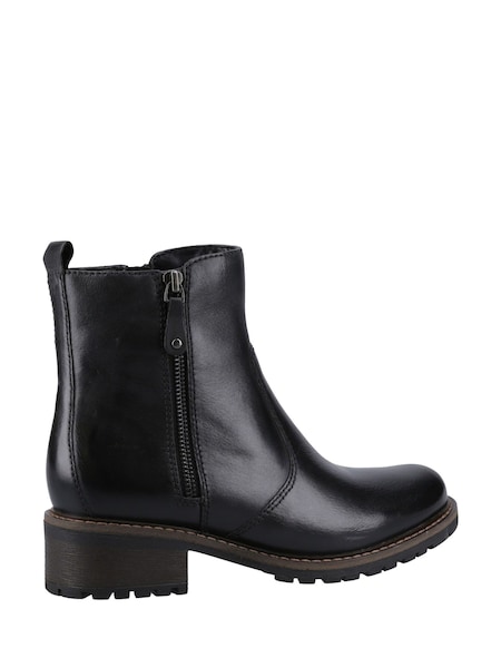 Negru - Hush Puppies Pippa Ankle Black Boots (B51749) | 521 LEI