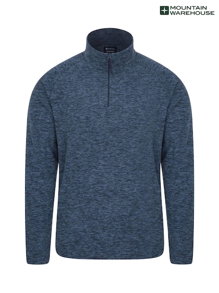 Mountain Warehouse Blue Mens Snowdon Micro Fleece (B51809) | ₪111