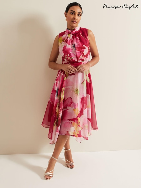Phase Eight Pink Petite Petite Lucinda Floral Dress (B51825) | €95