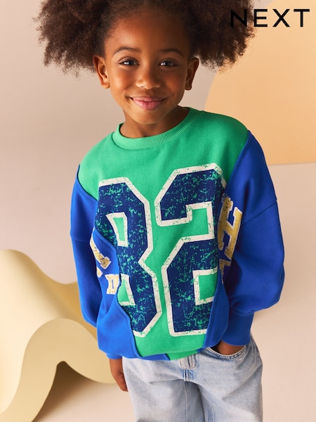 Green/Blue Sweatshirt (3-16yrs) (B51919) | AED49 - AED67