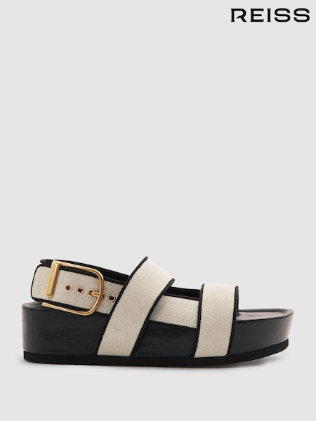 Reiss Samantha Strappy Chunky Canvas Sandals (B51929) | 211 €