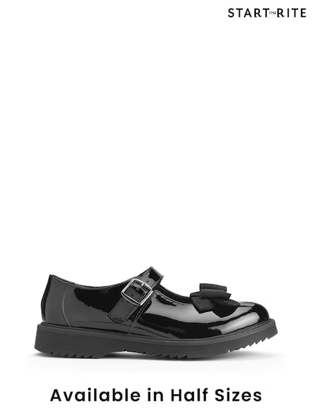 Start Rite Empower Patent Chunky Sole Mary Jane School Black Shoes (B51983) | ‏178 ر.س.‏