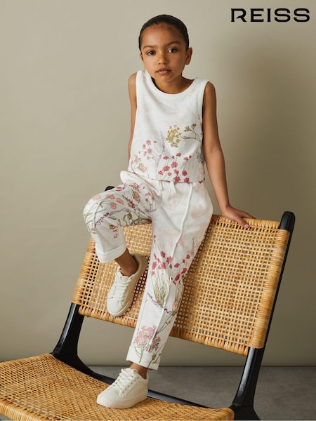 Reiss Pale Pink Kemi 9-13 yrs Cotton Vest and Joggers Set (B52010) | AED475