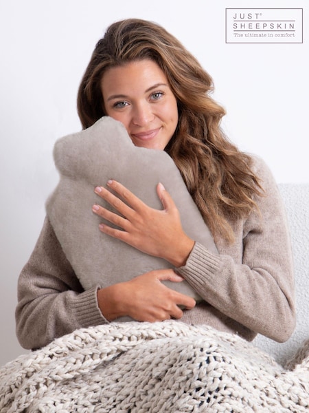 Just Sheepskin Grey Rebecca Hot Water Bottle (B52029) | €77