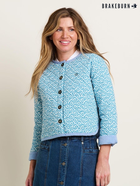 Brakeburn Blue Yasmin 100% Cotton Jacket (B52078) | €113