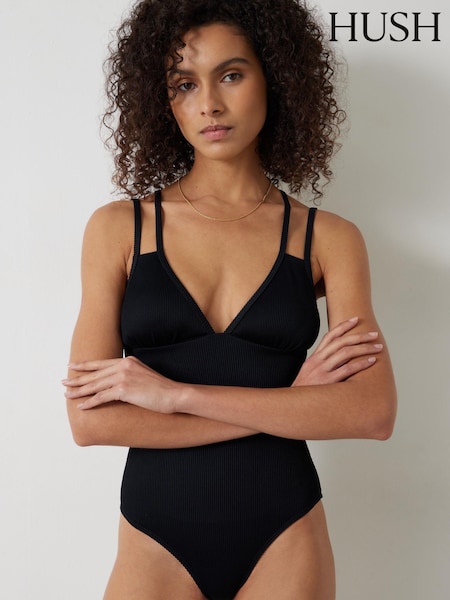 Hush Dina Double Strap Rib Swimsuit (B52268) | 588 LEI