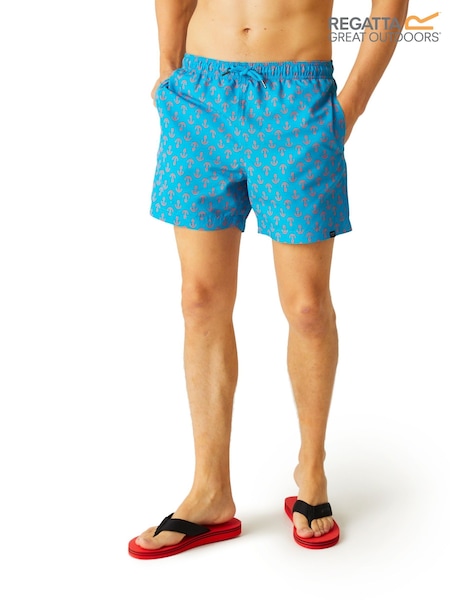 Regatta Blue Chrome Mens Loras Swim Shorts (B52343) | €20