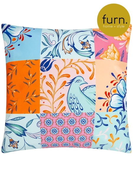 Furn Multicolour Azzar Abstract Outdoor Cushion (B52344) | AED55